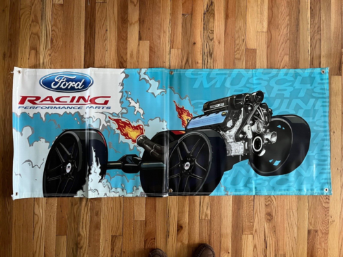 NOS FORD RACING PERFORMANCE PARTS M-1827-A60 BANNER COBRA JET
