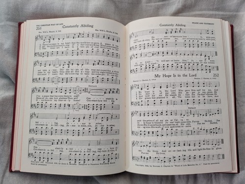 Vintage 1970 Worship and Service Hymnal - USA Printed - Red Hard Cover Christian - Picture 19 of 24