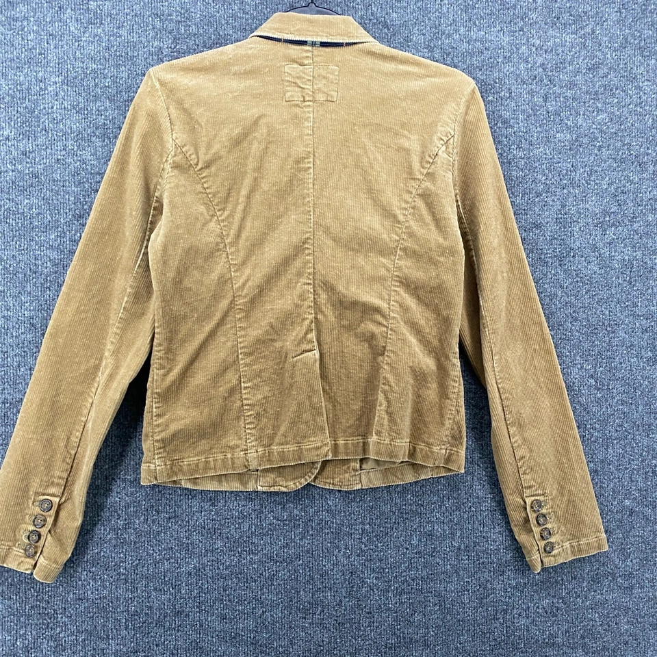 American Eagle вельветовая куртка женщин M желтовато-коричневый на пуговицах винтажный 90-х Western амбара - Изображение 4 из 4