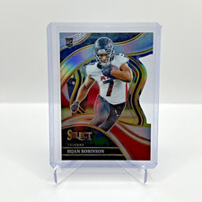 2023 Select Bijan Robinson Rated Rookie (RC) Red/Yellow Prizm Die-Cut Falcons