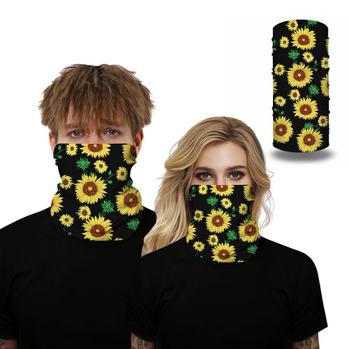Printing Face Mask Biker Balaclava Cycling Neck Tube Scarf Snood Warmer Bandana - Picture 4 of 20