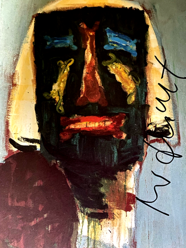 MARKUS LÜPERTZ Offsetlitho HAND-SIGNIERT, 21x15, Einladungskarte, orig.signed - Bild 2 von 3