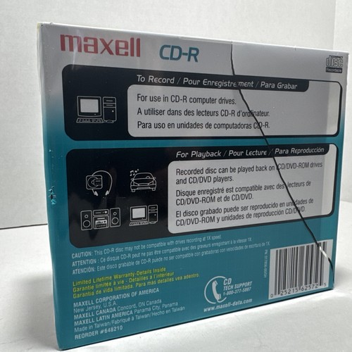 Maxell CD-R Rohlinge PC Computer 700MB 80min 48x 10er Pack Jewel Cases Neu in OVP - Bild 3 von 5