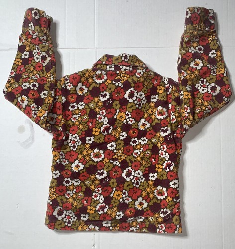 Preowned- Dutchmaid Full Zip Floral Corduroy Jacket Girls (Size 6) - Picture 5 of 5