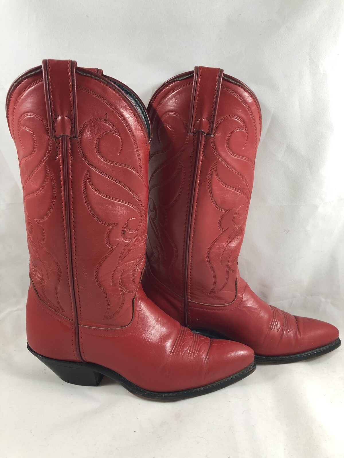 Santa Fe bota Co. para mujer 2 botas De Cuero M occidental Artesanal Rojo 5.5 M Santa Fe bota Co. para mujer 2 botas De Cuero M occidental Artesanal Rojo 5.5 M