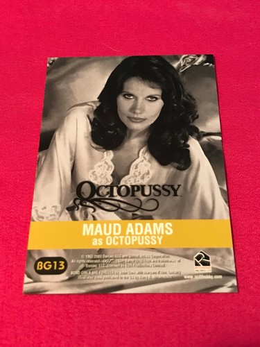 Tarjeta pulpussy de James Bond Girls are Forever Insert #BG13 de Maud Adams - Imagen 2 de 2