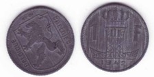 1 Piece Of 1 FRANC 1942 Belgium