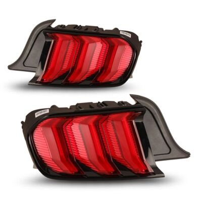 Pair LED Tail Ligtht 2015-2023 For Ford Mustang Red Turn Signal Sequential Lamp