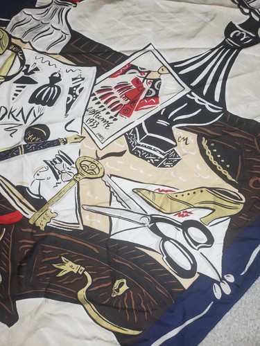 Vintage DKNY Scarf Silk Scarf 37" X 35" Fashion - Picture 6 of 7