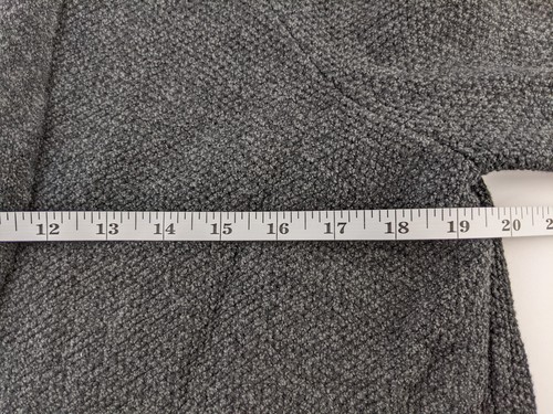 NEW J Jill Open Front Knit Sweater Jacket Cardigan M Black Pockets Textured F3 - Picture 13 of 15