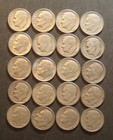 20 - Silver Roosevelt Dimes - 90% Silver Lot * $2.00 Face Value * (P4740)