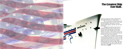 1979 S.S. UNITED STATES Cruising Society Sales Kit w/ Cabin Lay-Outs Brochure - 第 2/6 張圖片