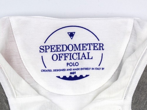 Speedometer Official Polo Color Blanco Talla M Algodón 100% Nueva Estilo Casual - Imagen 3 de 4