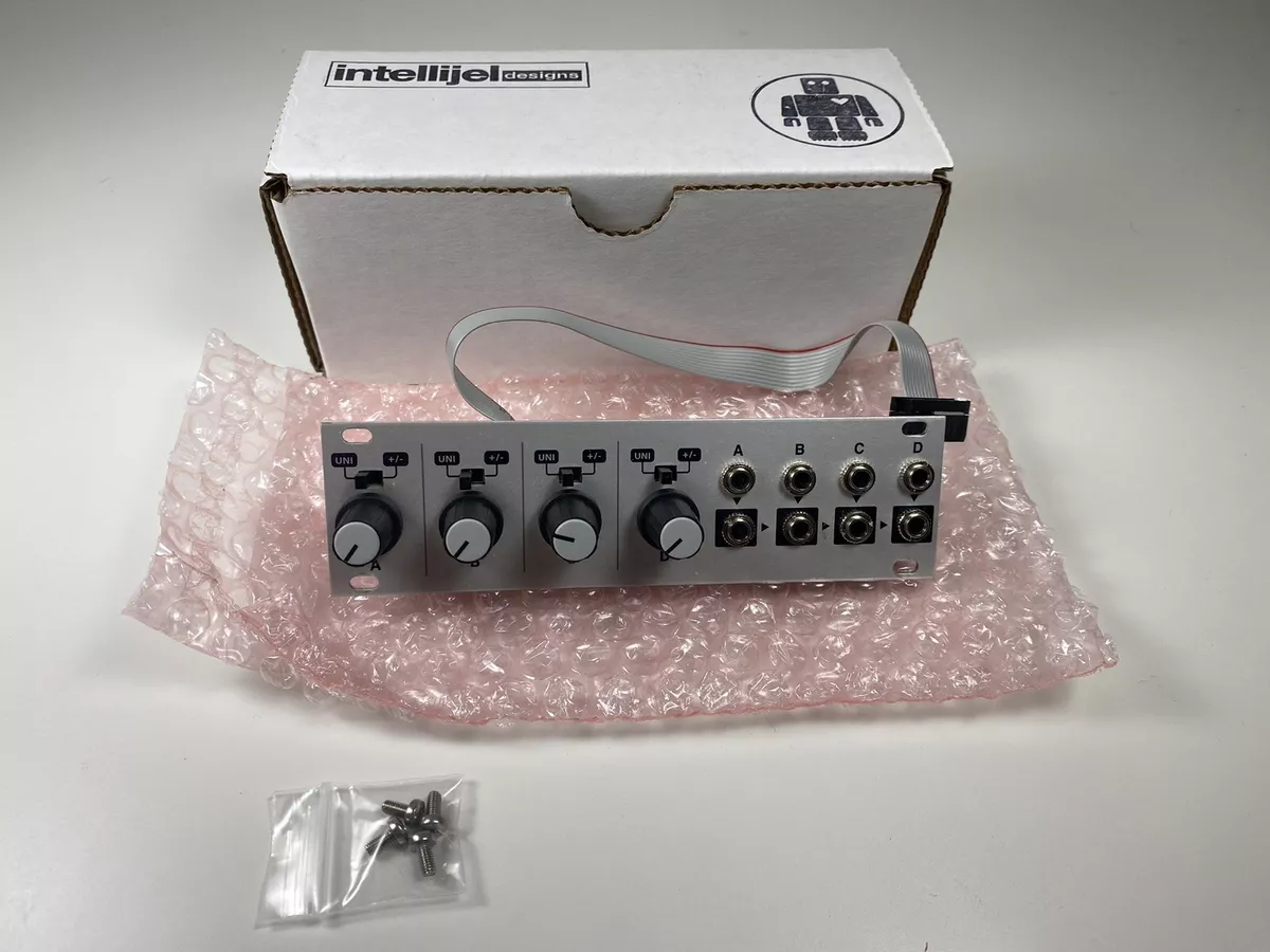 Intellijel Quadratt 1U Quad Attenuator Attenuverter Mixer & DC Voltage Source