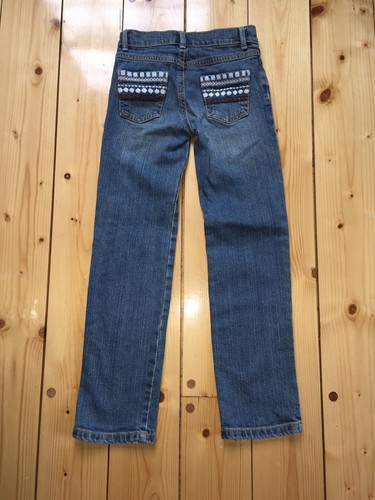 Gymboree Girls Size 8 Slim Denimn Jeans “Girls Best Friend” - Picture 7 of 7