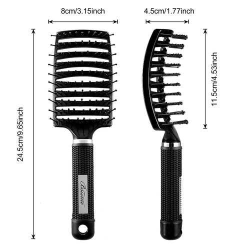 Curved Vented Detangling Hair Brushes, Professional Vent Styling Brush - Picture 7 of 12