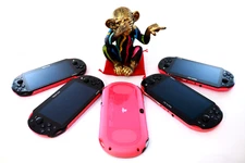 SONY PS Vita PCH-2000 Pink Black Console Only Select 3Rank【1Day Shipping】