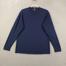 Patagonia Capilene Shirt Mens M Base Layer Pullover Long Sleeve Blue Made in USA