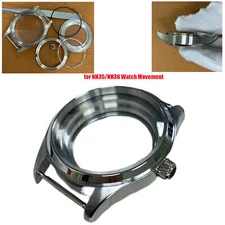 Stainless Steel Watch Case Sapphire Glass 40MM Case For NH35/NH36 Watch Movement