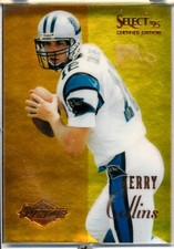 * KERRY COLLINS * 1995 SELECT CERTIFIED EDITION GOLD MIRROR HOLO RC # 134