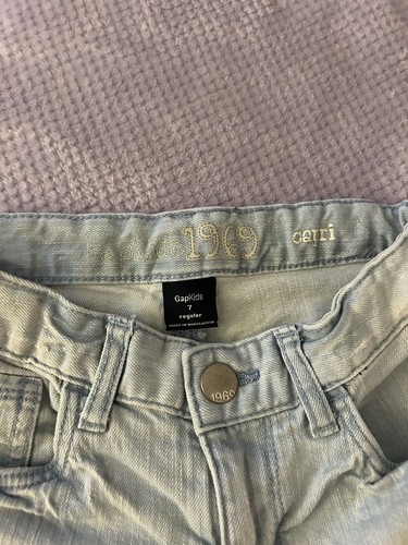 Gap girls LOT of 8 Pairs of Jeans/ Pants Sz 7 Slim & Reg. Jeans, Corduroy, Capri - Picture 11 of 24