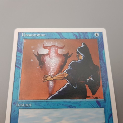 MTG Card Magic Gathering Unsummon Instant Playing Vintage Deckmaster 1995 - Picture 7 of 10