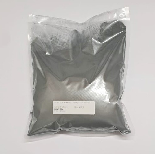Peinture poudre de thermolaquage 1 Kg GRIS CHROME Brillant- Powder coating - Imagen 5 de 6