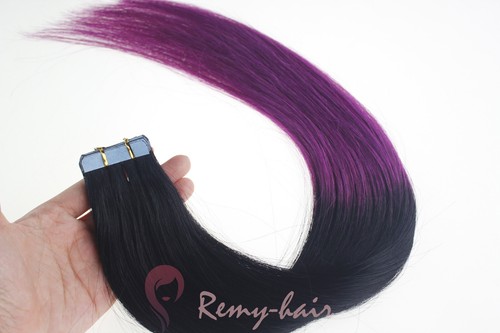 Invisible Tape-in 100% Russian Remy Human Hair Extensions Skin Weft Full 14"-22" - Picture 77 of 136