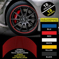 Self-Adhesive Reflective Wheel Rim Stickers CATARIFRANGENTI™ 9 Mm 18"