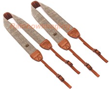  2 Pcs Vintage Brown Weave Camera Shoulder Neck Strap Canon Nikon Sony DSLR