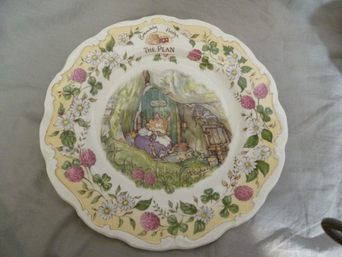 Royal Doulton Brambly Hedge Kuchenteller + Tasse The Plan sehr selten - Bild 2 von 6
