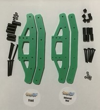 Green 1300 Stock Car 1/12th RC Bumper Set Fits GinjaRC, Kamtec & Mardave Chassis