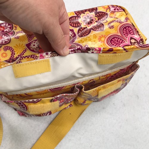 Bolsa de almuerzo Vera Bradley Bali dorada (retirada) correa ajustable manchada - Imagen 6 de 14