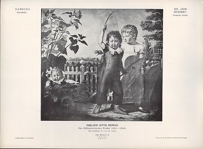 HAMBURG, Lithografie 1805/06: XIX. Philipp Otto Runge Die Hülsenbeckschen Kinder