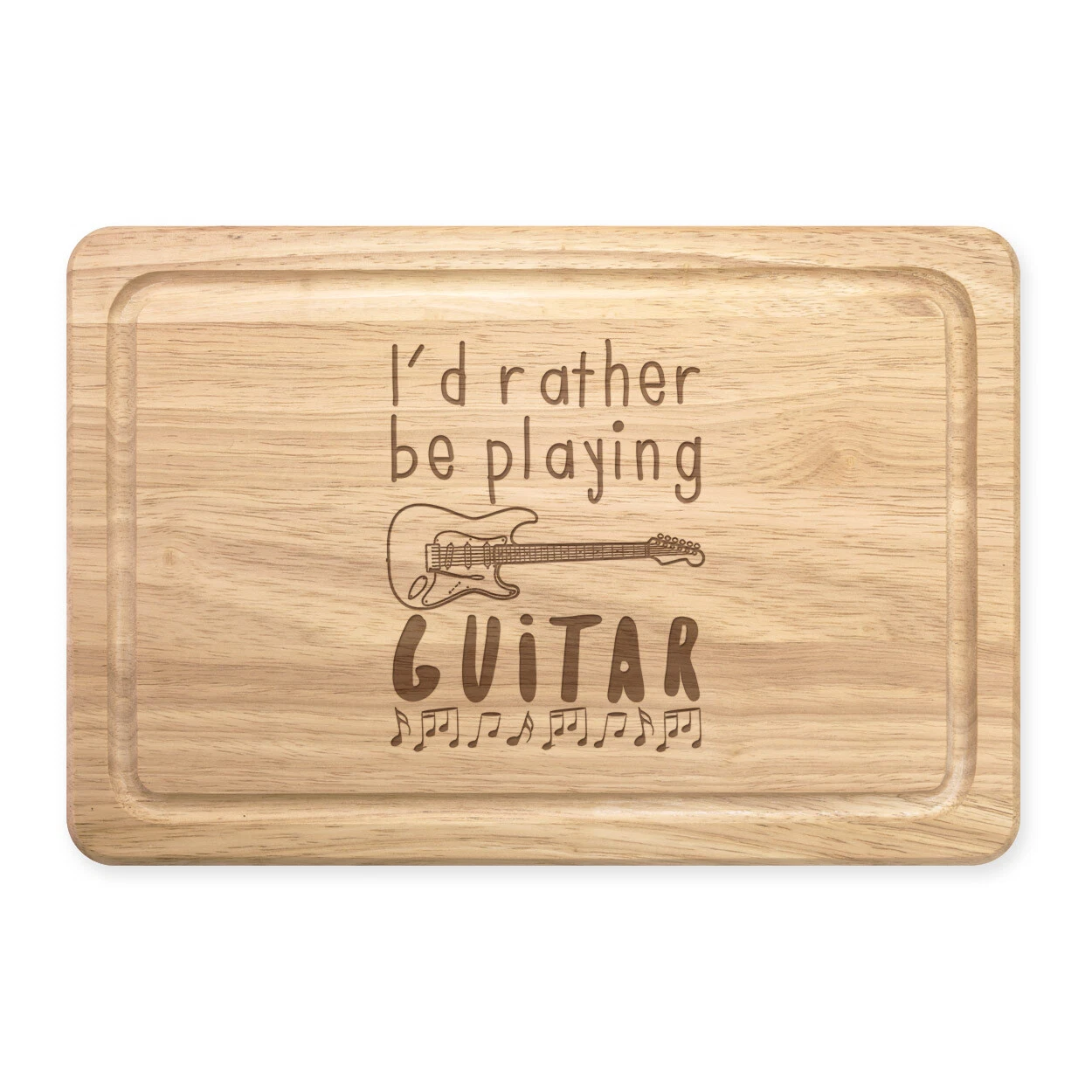 I'd Rather Be Playing Guitar Rectangular Chopping Board Music Guitarist Funny