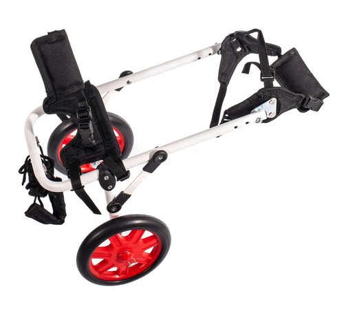 Silla de ruedas para perros silla de perro ayuda para caminar patas traseras perro bicicleta de animales "XS" - Imagen 3 de 6