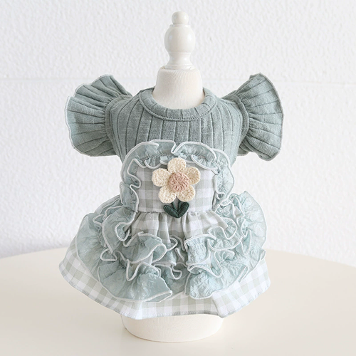 Small Pet Dog Clothes Doggie Puppy Cat Dress Chihuahua Apparel Outfits Dog Skirt - Picture 12 of 13