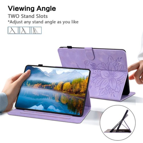 Für Samsung Galaxy Tab A7 A8 A9+ S6 S8 S9 FE Flip Leder Tasche Stoßfest Hülle - Bild 64 von 102