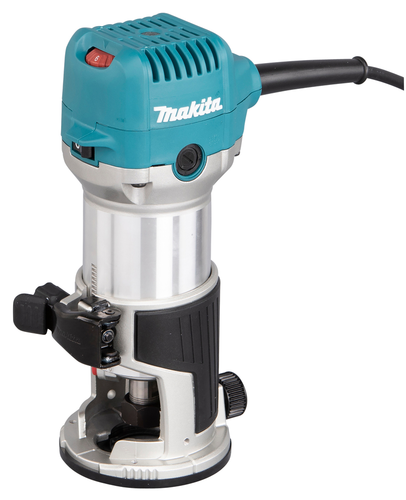 Makita RT0702CX4/2 1/4" 240V Elektro Trimmer/Fräse variable Geschwindigkeit Anti-Neustart - Bild 2 von 6