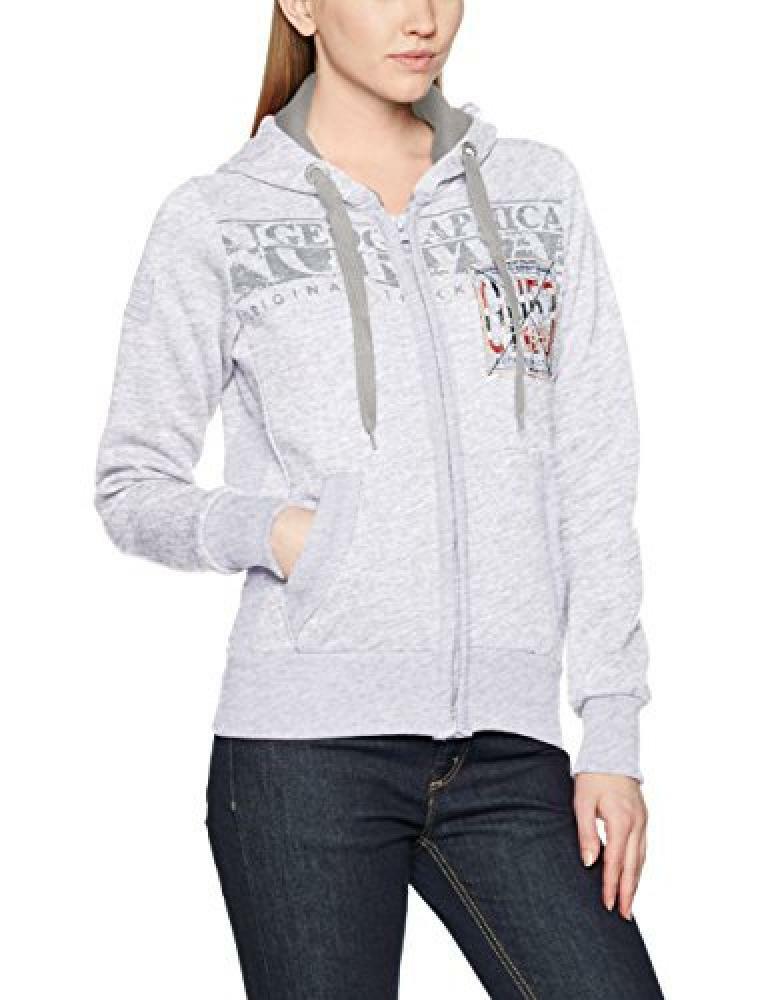 (TG. M) Geographical Norway Gwen Lady, Felpa Donna, Bianco, Medium - NUOVO (TG. M) Geographical Norway Gwen Lady, Felpa Donna, Bianco, Medium - NUOVO