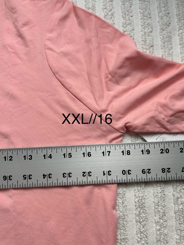 Athleta Girl Perfect Turtleneck Size XXL 16 Poppy Pink Supima Cotton Stretch New - Picture 7 of 8
