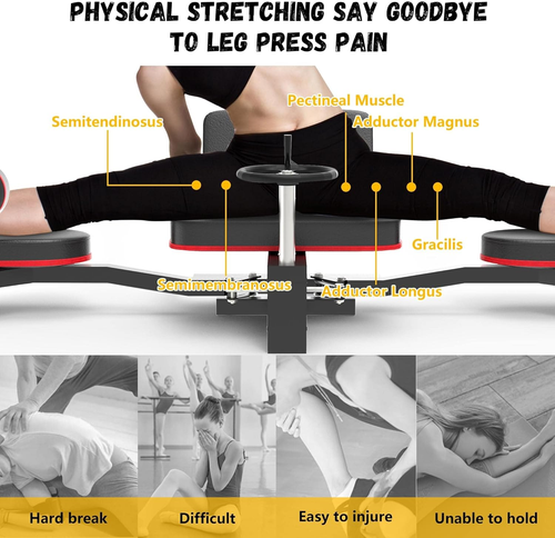Leg Stretcher, 100Kg Stretch Machine, Heavy Duty Steel Frame Equipment Splits Ma - Picture 2 of 12