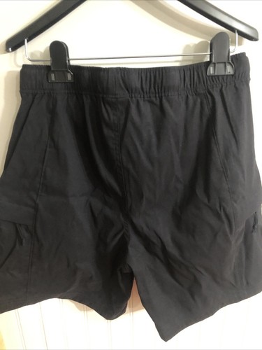 The North Face Men’s Black Shorts Belted Nylon Cargo Elastic Waist Pockets Sz S - Picture 4 of 5
