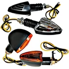 2x Mini Indicators Short Arrow Motorcycle Quad ATV Custom Fits Suzuki Honda BMW