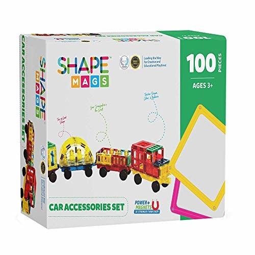 Shape Mags Mega 100 Piece Car Set. Accessories Set. Car Includes 4 Car Bases, Various Sha ac9d3a Shape Mags Mega 100 Piece Car Set. Accessories Set. Car Includes 4 Car Bases, Various Sha ac9d3a