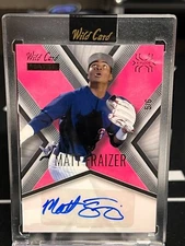 2024 Wild Card Matte Chase Baseball Matt Frazier Auto #'d 5/6 X-PLODE