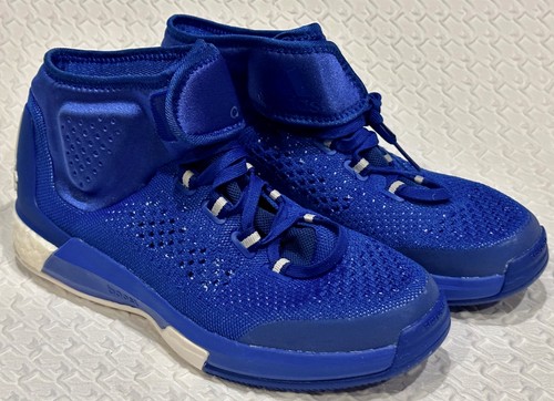 ADIDAS CrazyLight Boost Royal Blue Primeknit Basketball Shoes Sneakers Mens 10.5 - 第 1/14 張圖片