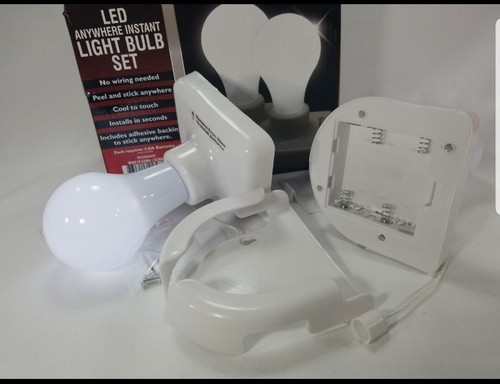 2Pack Anywhere Instant Light Bulb Set Closet, Kitchen, Living, Bathroom, Anywher - Picture 4 of 8