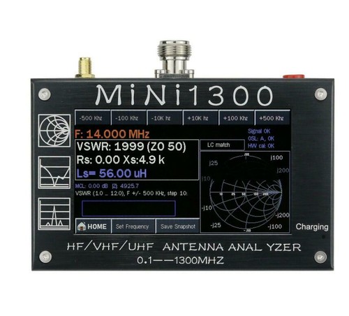 Mini1300 0.1-1300MHz HF/VHF/UHF ANT SWR Antenna Analyzer Meter Frequency Sweep - Picture 3 of 11