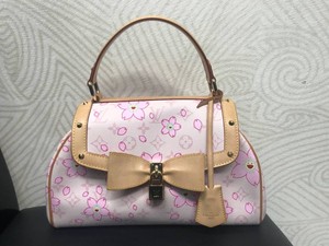 Details About Louis Vuitton Takashi Murakami Cherry Blossom Sac Retro Bag Pink